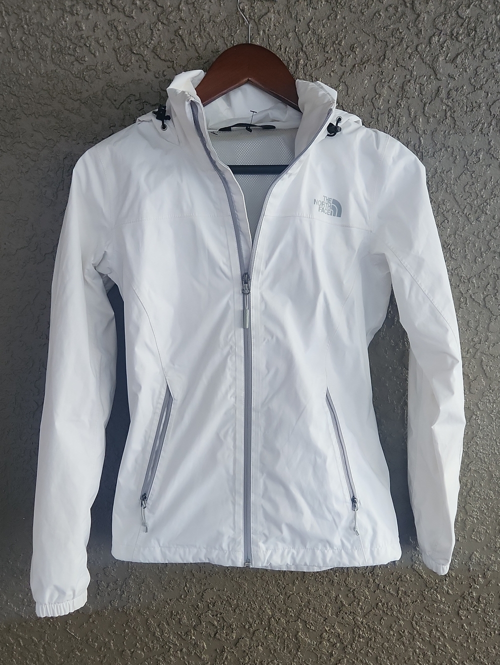 The North Face White Hooded Ski Shell Jacket